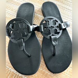 TORY BURCH MILLER SOFT SANDAL IN BLACK